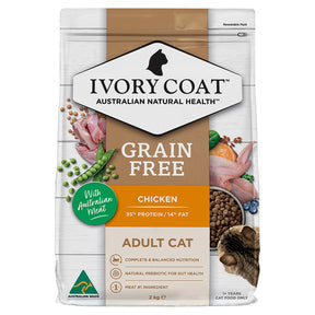 Ivory Coat Grain Free Adult Cat Chicken Dry Food 2kg