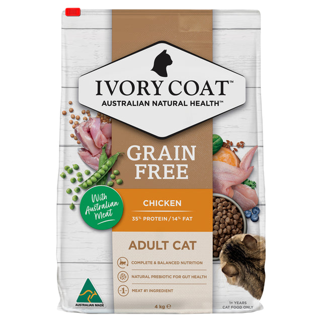 Ivory Coat Grain Free Adult Cat Chicken Dry Food 4kg