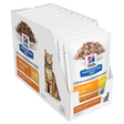 Hill's Prescription Diet c/d Multicare Urinary Care with Chicken Cat Food Pouches 12x85g