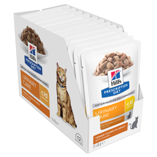 Hill's Prescription Diet c/d Multicare Urinary Care with Chicken Cat Food Pouches 12x85g