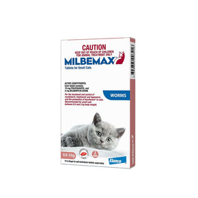 Milbemax Allwormer for Small Cats 0.5-2kg 2 Tablets