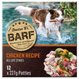 Dr B's BARF Chicken Recipe frozen dog food 12 x 227g patties