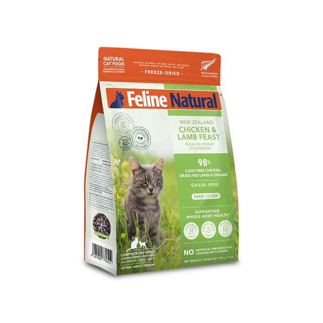 Feline Natural Chicken & Lamb Feast Freeze Dried Cat Food 320g
