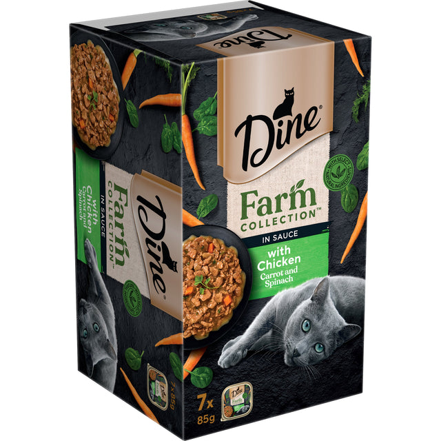 Dine Farm Collection Chicken Wet Cat Food 7 Pack