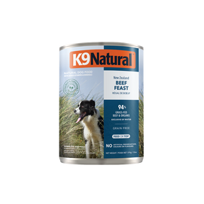 K9 Natural Beef Feast Canned Dog Food 370g