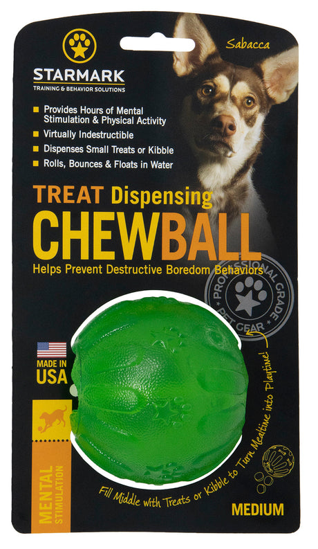 Starmark Treat Dispensing Chew Ball Medium