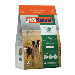 K9 Natural Lamb Feast Freeze Dried Dog Food 3.6kg