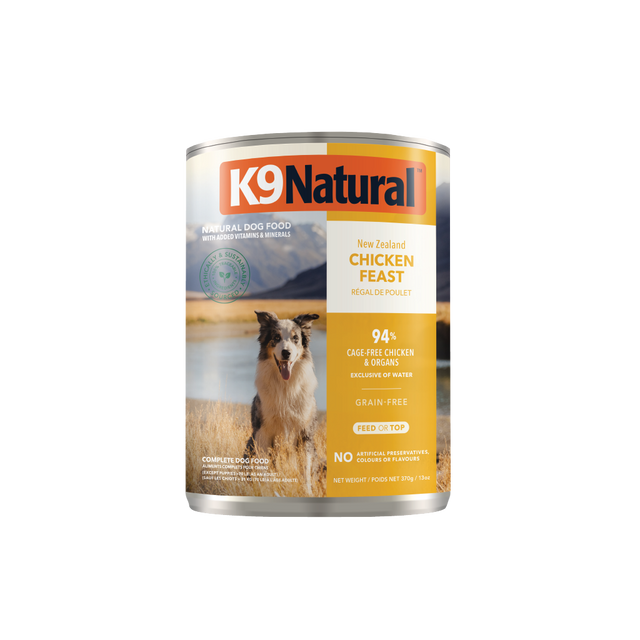 K9 Natural Chicken Feast Canned Dog Food 370g