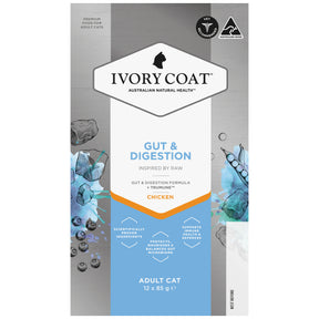 Ivory Coat Raw Health Adult Cat Gut & Digestion Wet Cat Food 85g