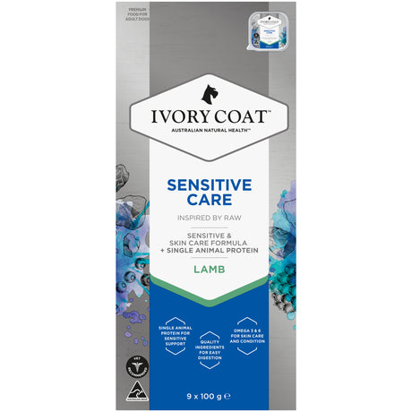 Ivory Coat Raw Health Adult Dog Sensitive Care Wet Dog Food 100g