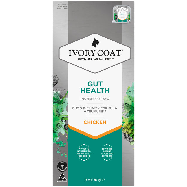 Ivory Coat Raw Health Adult Dog Gut Health Wet Dog Food 100g