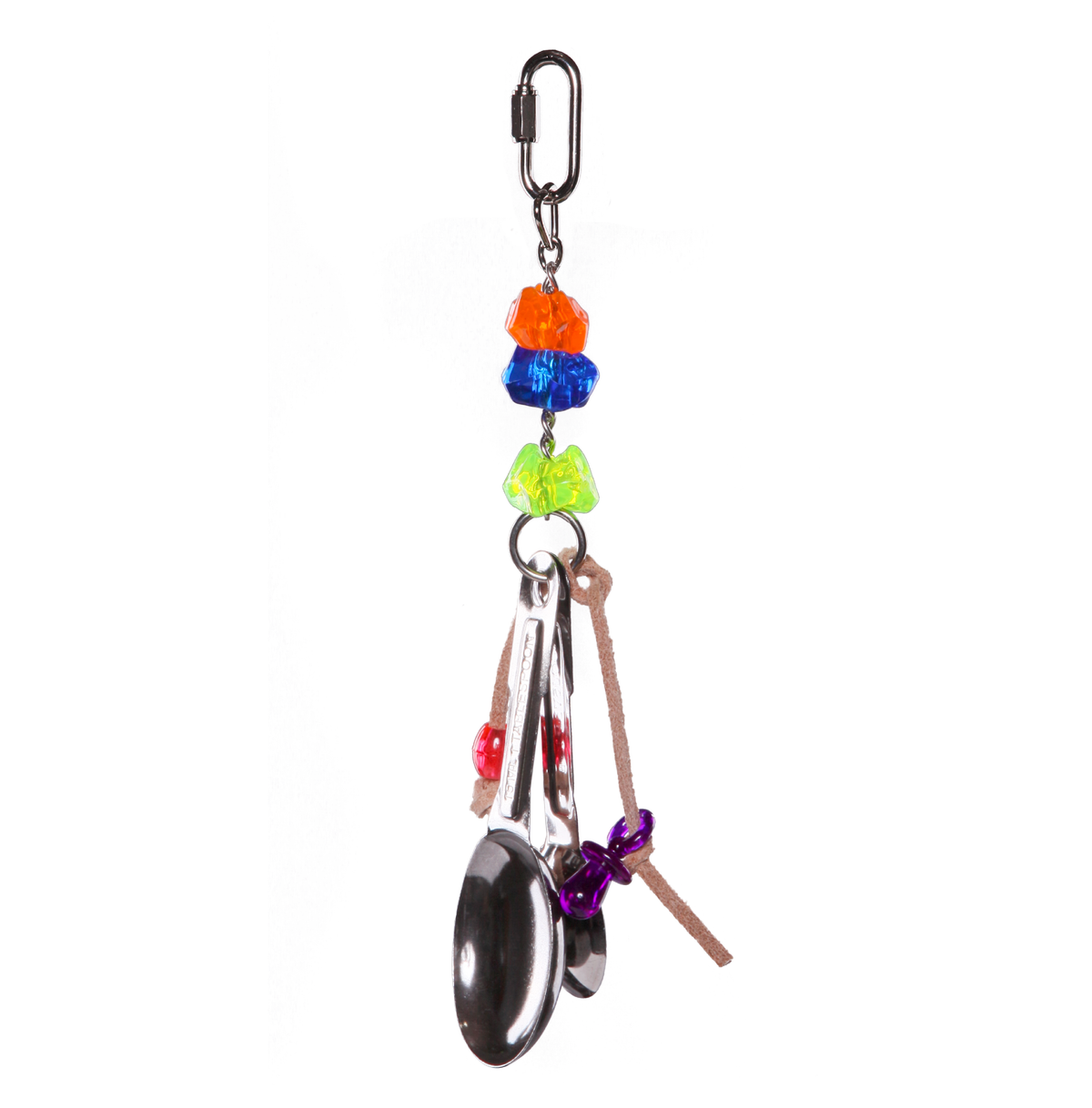 Kazoo Hanging Spoons with Beads Bird Toy Small