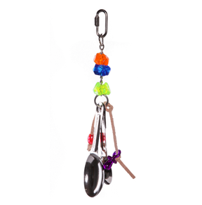 Kazoo Hanging Spoons with Beads Bird Toy Small
