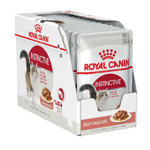 ROYAL CANIN® Instinctive Adult in Gravy Wet Cat Food Pouches 12 x 85g