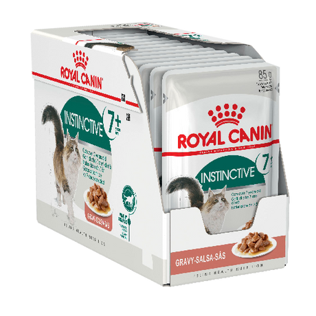 ROYAL CANIN® Instinctive 7+ Adult in Gravy Wet Cat Food Pouches 12 x 85g