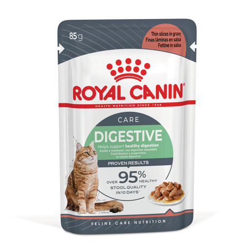 ROYAL CANIN® Digestive Care Gravy Adult Wet Cat Food Pouches 12 x 85g