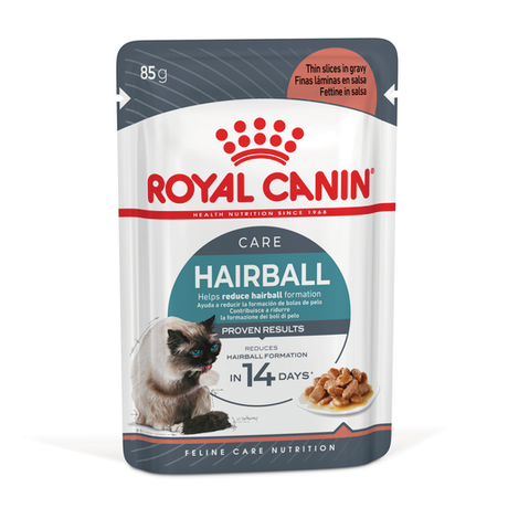 ROYAL CANIN® Hairball Care Gravy Adult Wet Cat Food Pouches 12 x 85g