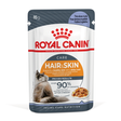 ROYAL CANIN® Hair & Skin Care Jelly Adult Wet Cat Food Pouches 12 x 85g