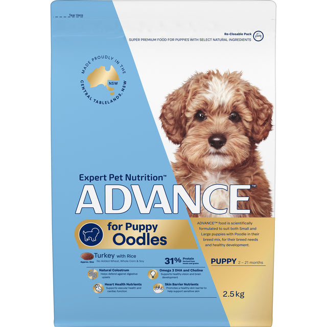 ADVANCE Puppy Oodles Turkey with Rice Dry Dog Food 2.5kg