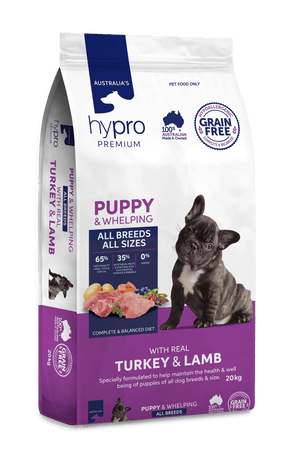 Hypro Premium Grain Free Puppy Turkey & Lamb Dry Dog Food 20kg