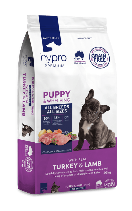 Hypro Premium Grain Free Puppy Turkey & Lamb Dry Dog Food 20kg