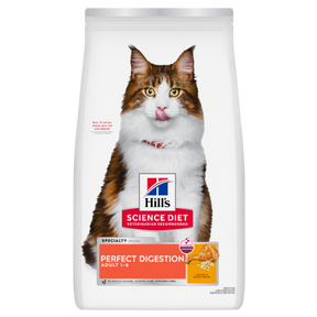 Hill's Science Diet Perfect Digestion Adult Chicken & Barley Recipe Dry Cat Food 1.58kg