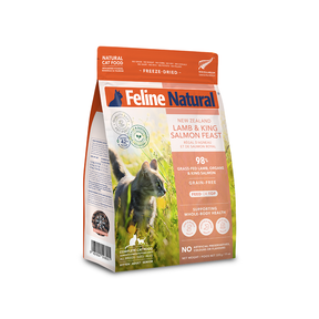 Feline Natural Lamb & King Salmon Feast Freeze Dried Cat Food 320g