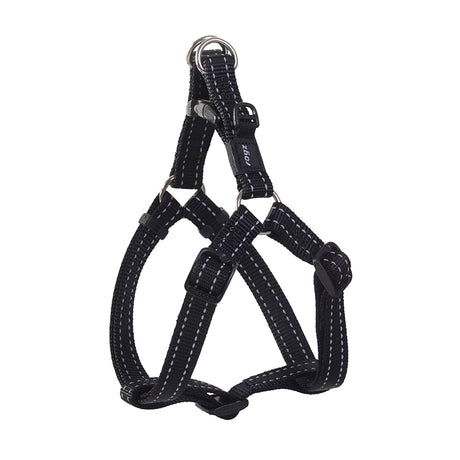 ROGZ CLASSIC STEP IN HARNESS BLACK MED