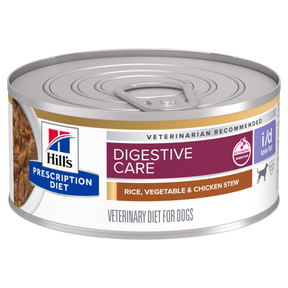 Hill's Prescription Diet i/d Low Fat Digestive Care Chicken & Vegetable Stew Canned Dog Food 24x156g