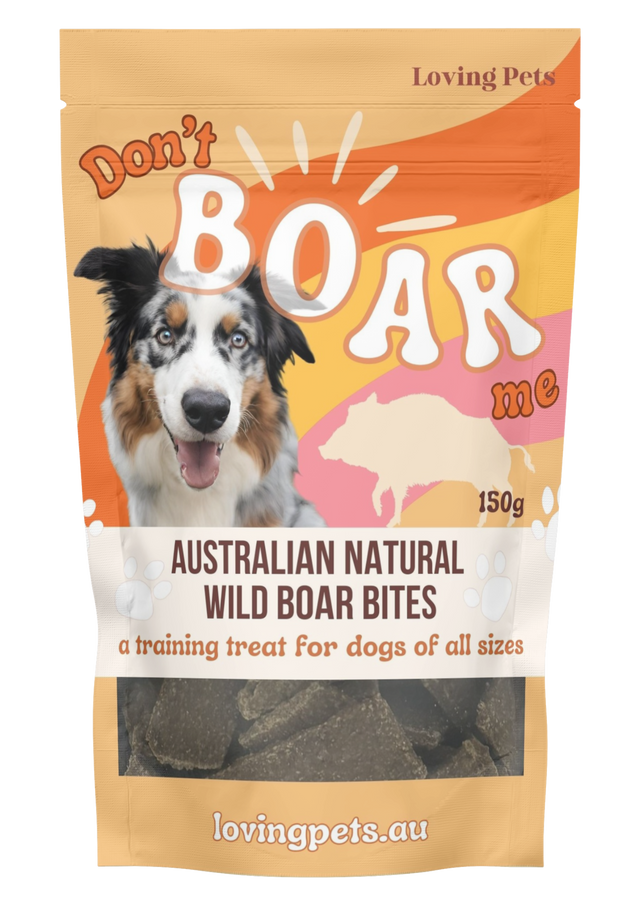 Loving Pets Don't Boar Me Wild Boar Bites Dog Treats 150g