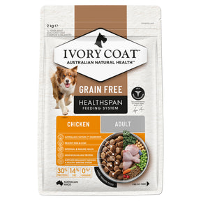 Ivory Coat Grain Free Adult Dog Chicken Dry Food 2kg