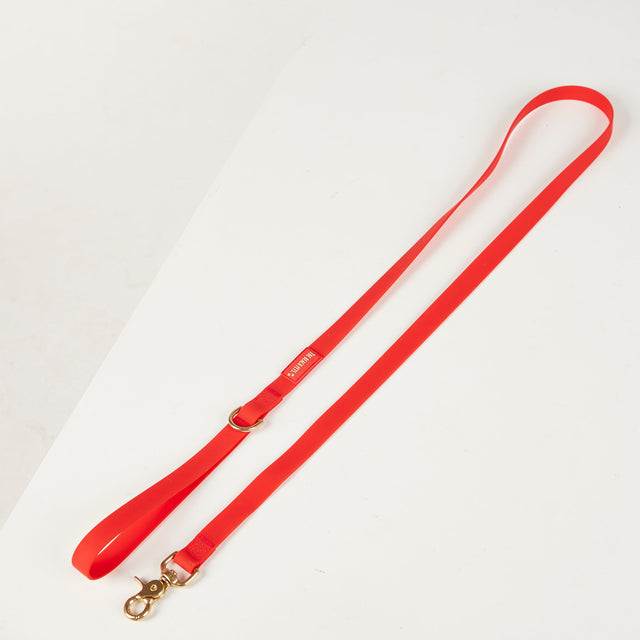 Beach Pets Waterproof Dog Lead - Cherry Red