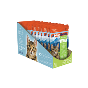 Feline Natural Chicken & Lamb Feast Pouch Cat Food 85g Box