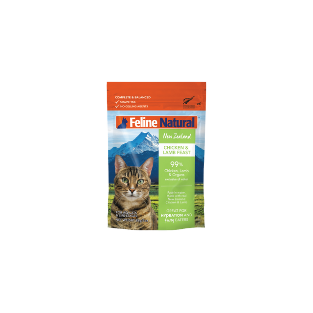 Feline Natural Chicken & Lamb Feast Pouch Cat Food 85g