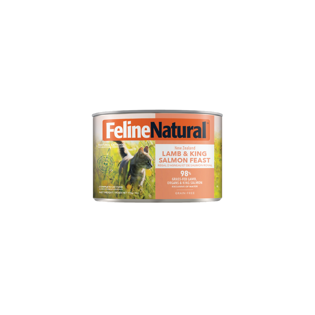 Feline Natural Lamb & King Salmon Feast Canned Cat Food 170g