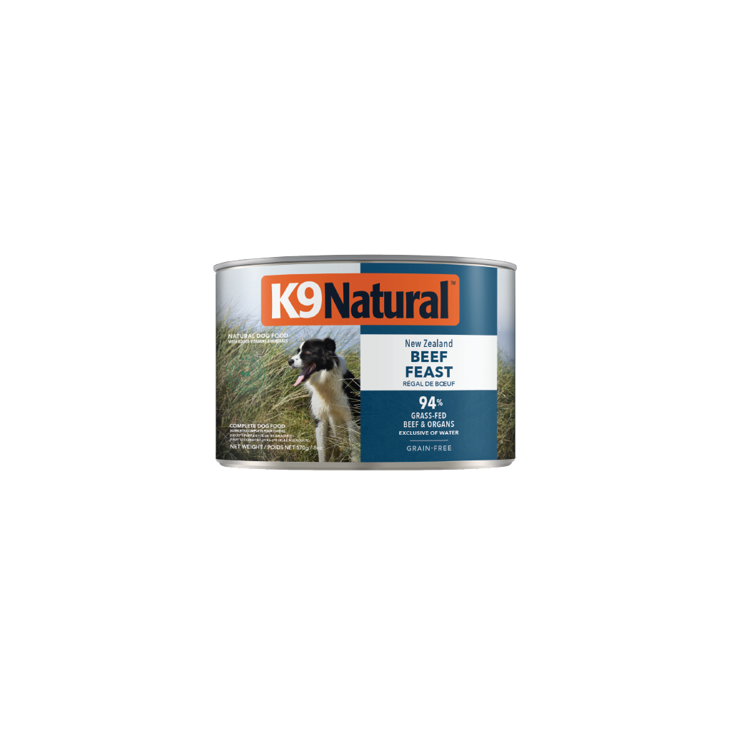 K9 Natural Beef Feast Canned Dog Food 170g