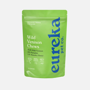 Eureka Wild Venison Chews dog treats