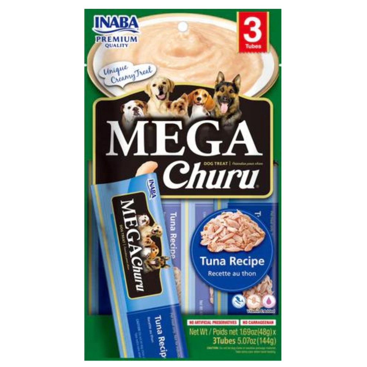 Inaba Mega Churu Tuna Dog Treats 3 Pack