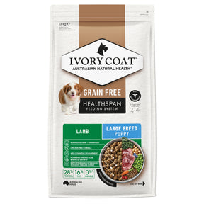 Ivory Coat Grain Free Large Breed Puppy Lamb Dry Food 13kg