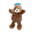Flatties Brown Spotty Bear Dog Toy