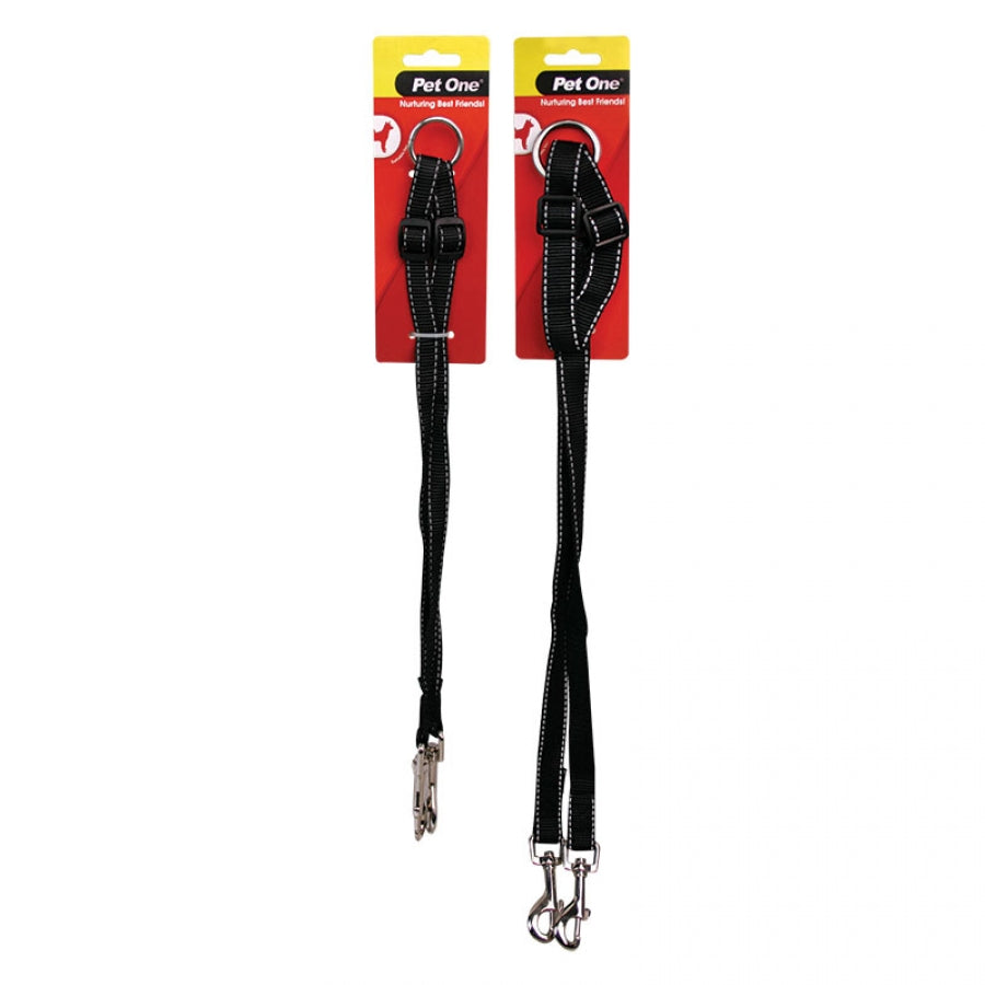 Pet One Dog Lead Coupler Black