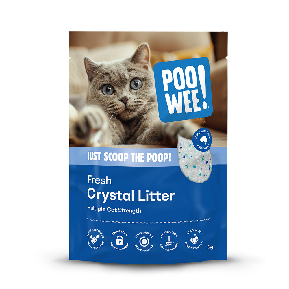 Poowee Fresh Crystal Cat Litter 6kg