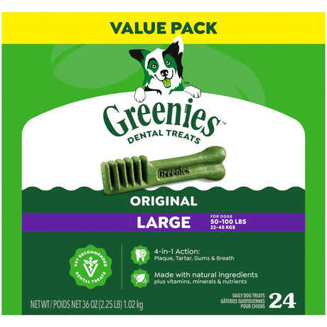 Greenies Original Large Dog Dental Treats Value Pack 1kg