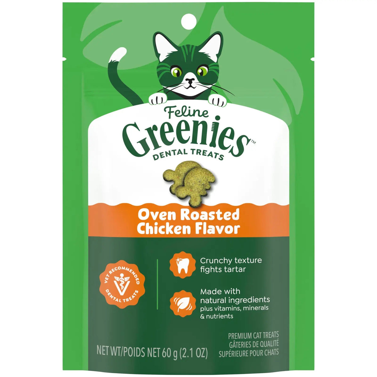 Feline Greenies Chicken Dental Treats 60g