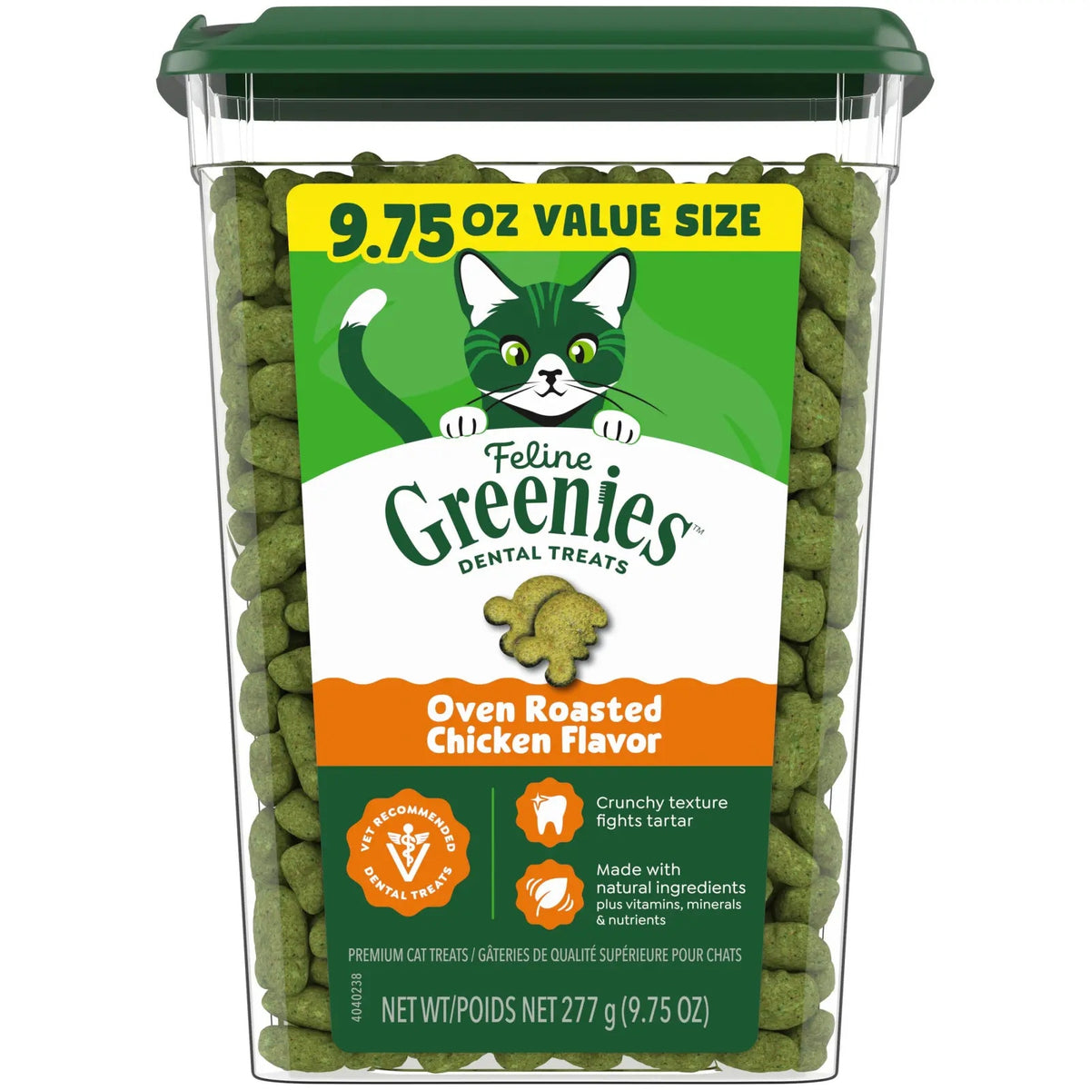 Feline Greenies Chicken Dental Treats 277g