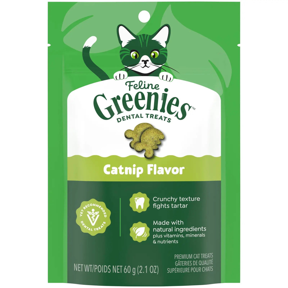 Feline Greenies Catnip Dental Treats 60g