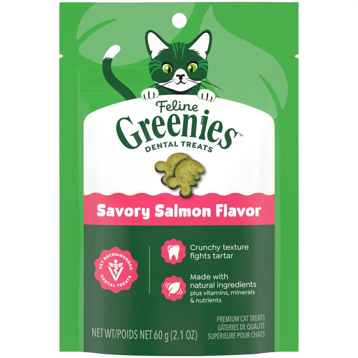 Feline Greenies Salmon Dental Treats 60g