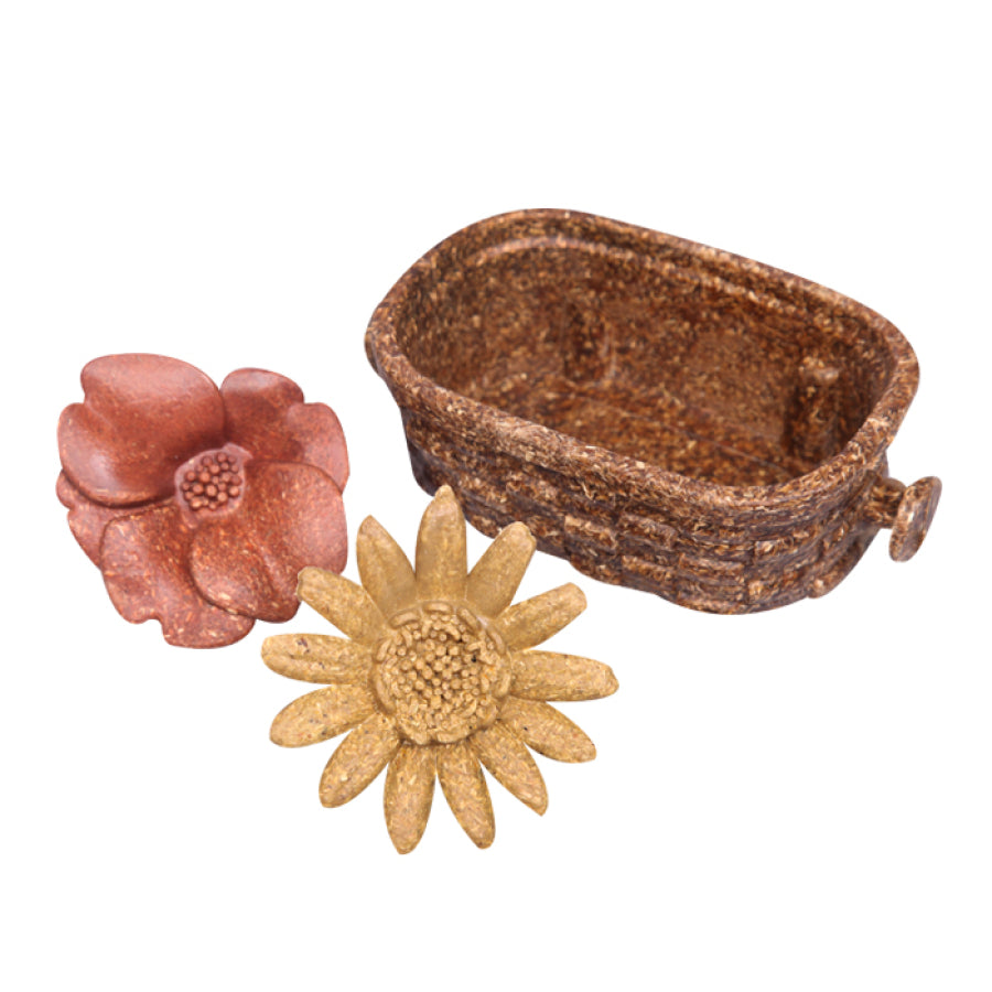 Pet One Small Animal Treat Flower Basket 3 Piece
