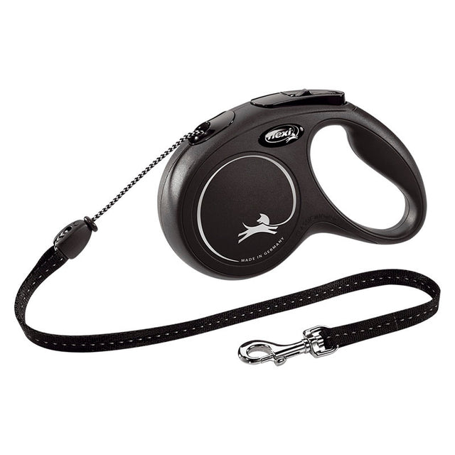 FLEXI CLASSIC CORD MED BLK 5m