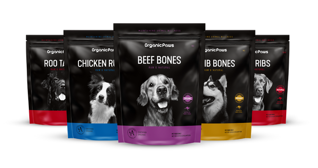 Organic Paws Raw Beef Bones 1kg